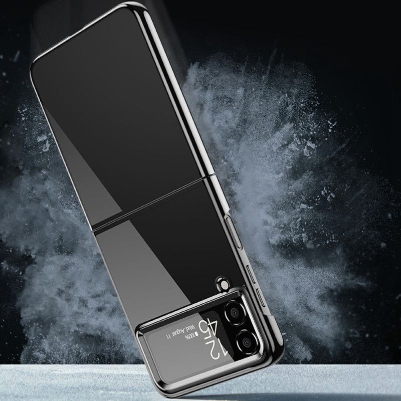 Deksel Til Samsung Galaxy Z Flip 4 Folio Deksel Metallstilkanter