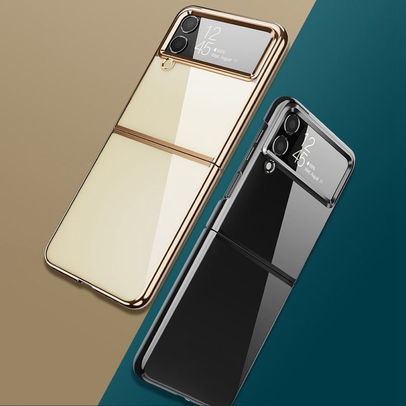 Deksel Til Samsung Galaxy Z Flip 4 Folio Deksel Metallstilkanter