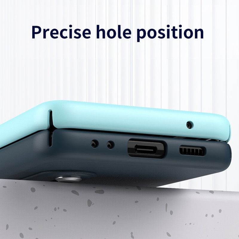 Deksel Til Samsung Galaxy Z Flip 4 Folio Deksel Tofarget Stropp