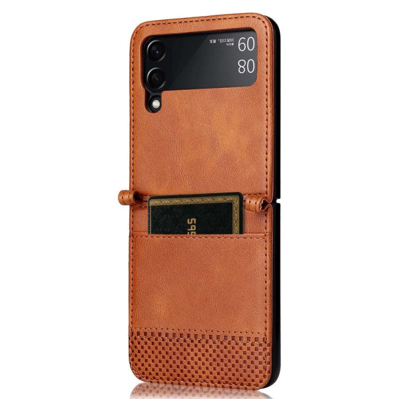 Deksel Til Samsung Galaxy Z Flip 4 Folio Deksel Vintage Leather Style Card Holder