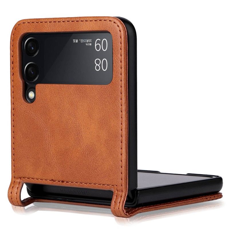 Deksel Til Samsung Galaxy Z Flip 4 Folio Deksel Vintage Leather Style Card Holder