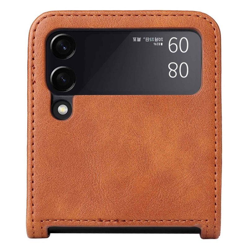 Deksel Til Samsung Galaxy Z Flip 4 Folio Deksel Vintage Leather Style Card Holder