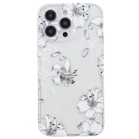 Deksel iPhone 16 Pro Max Hvite Blomster Beskyttelse Deksel