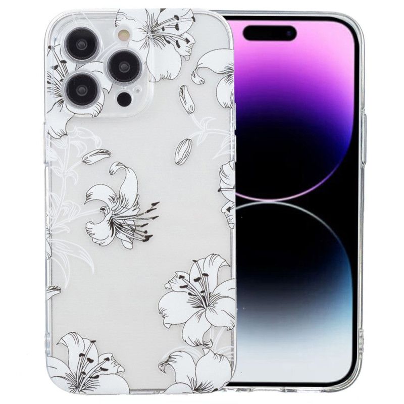 Deksel iPhone 16 Pro Max Hvite Blomster Beskyttelse Deksel