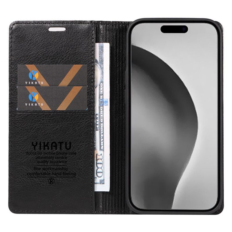 Folio Deksel iPhone 16 Pro Max Vintage Yikatu