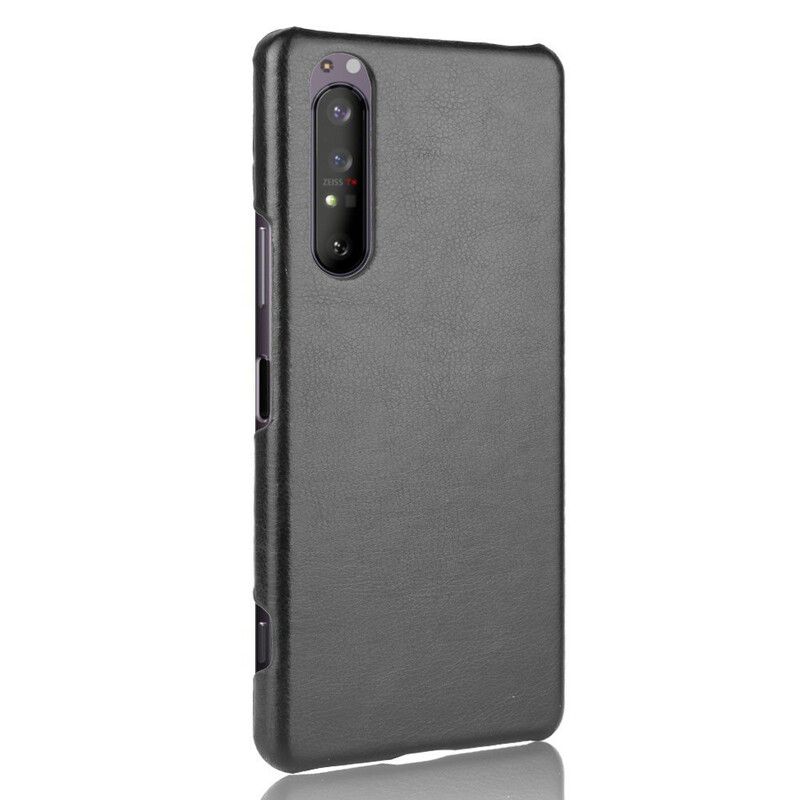 Deksel Til Sony Xperia 1 II Litchi Skinneffekt