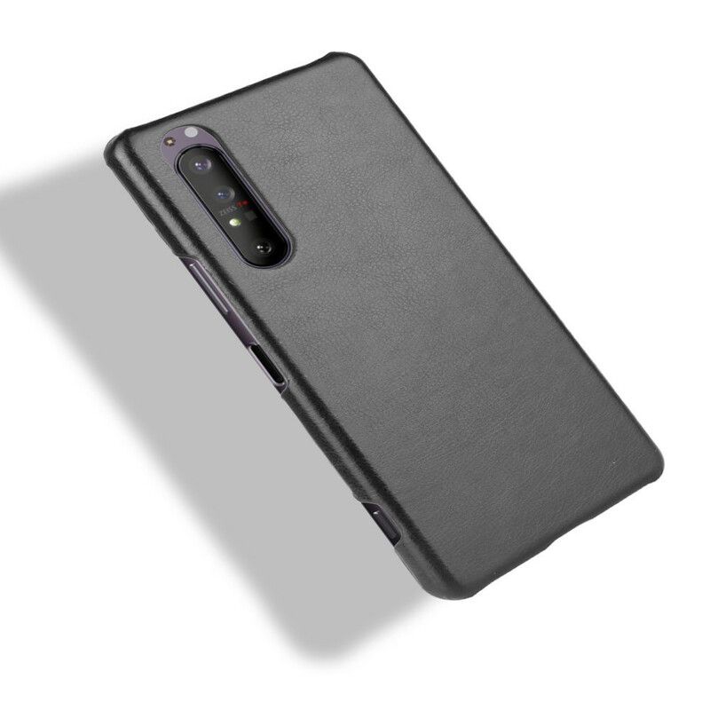 Deksel Til Sony Xperia 1 II Litchi Skinneffekt