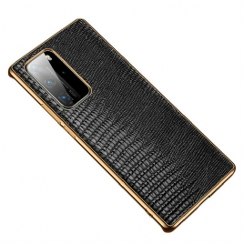 Deksel Til Huawei P40 Pro Ekte Lizard Texture Leather