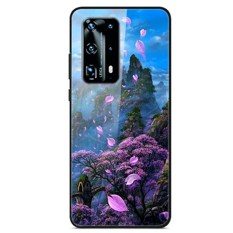 Deksel Til Huawei P40 Pro Fantasy Landskap Herdet Glass