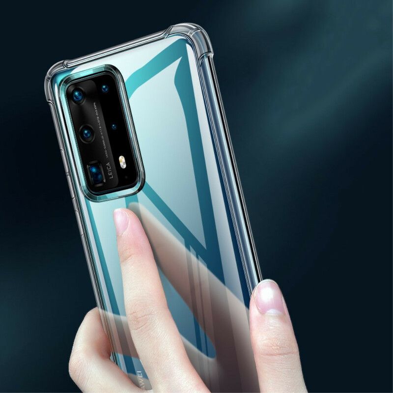 Deksel Til Huawei P40 Pro Transparente Leeu-beskyttelsesputer