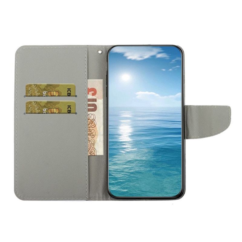 Folio Deksel Samsung Galaxy A16 5g Lilla Sommerfugler