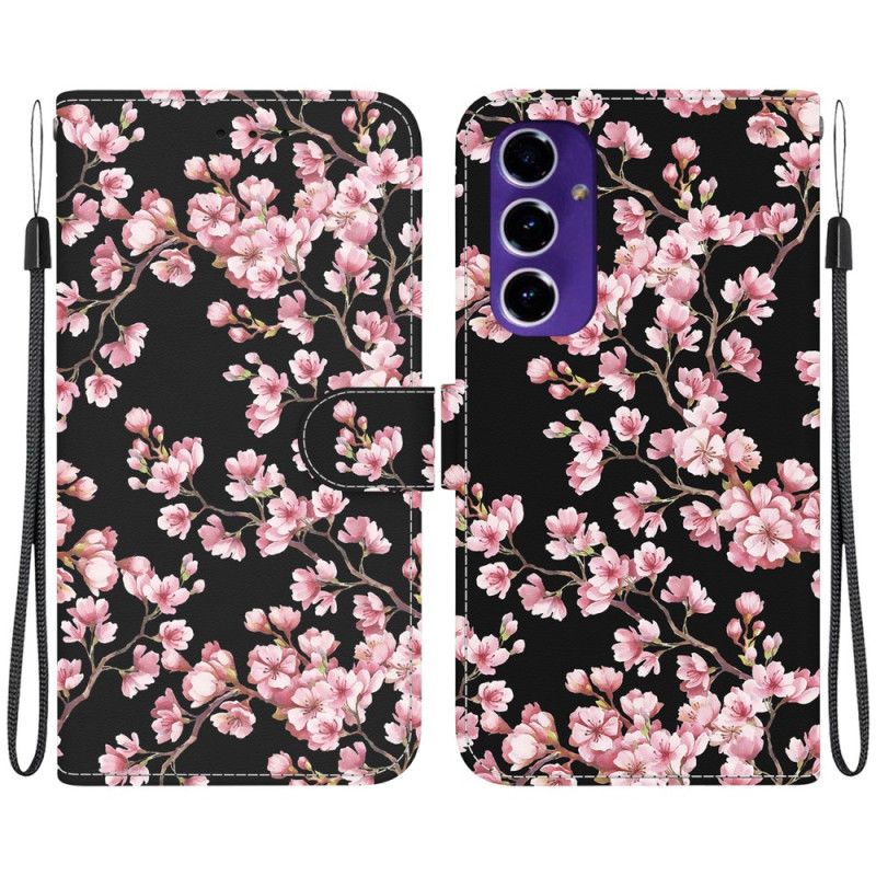 Folio Deksel Samsung Galaxy A16 5g Plommeblomster