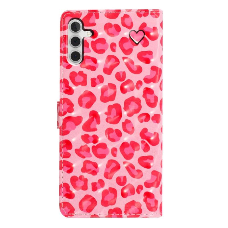 Folio Deksel Samsung Galaxy A16 5g Rosa Leopard Beskyttelse Deksel