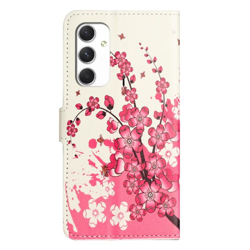 Folio Deksel Samsung Galaxy A16 5g Tropiske Blomster