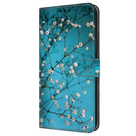 Lærdeksel Folio Deksel Samsung Galaxy A16 5g Mobildeksel Blomstrende Grener