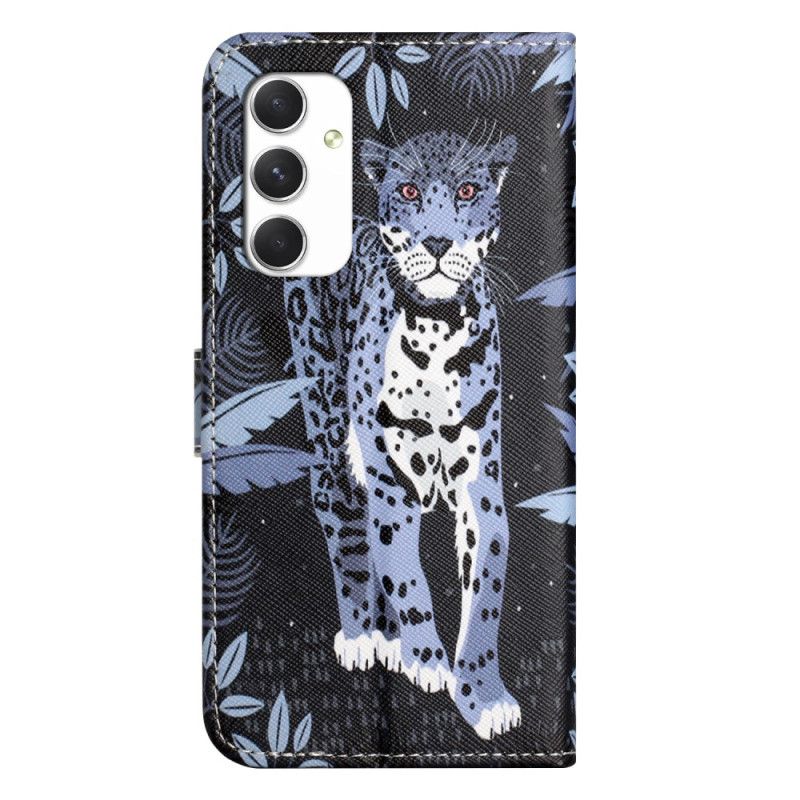 Lærdeksel Folio Deksel Samsung Galaxy A16 5g Mobildeksel Leopardmønster