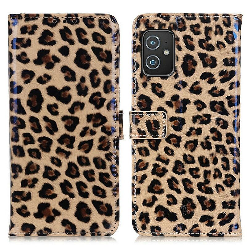 Folio Deksel Til Asus Zenfone 8 Enkel Leopard