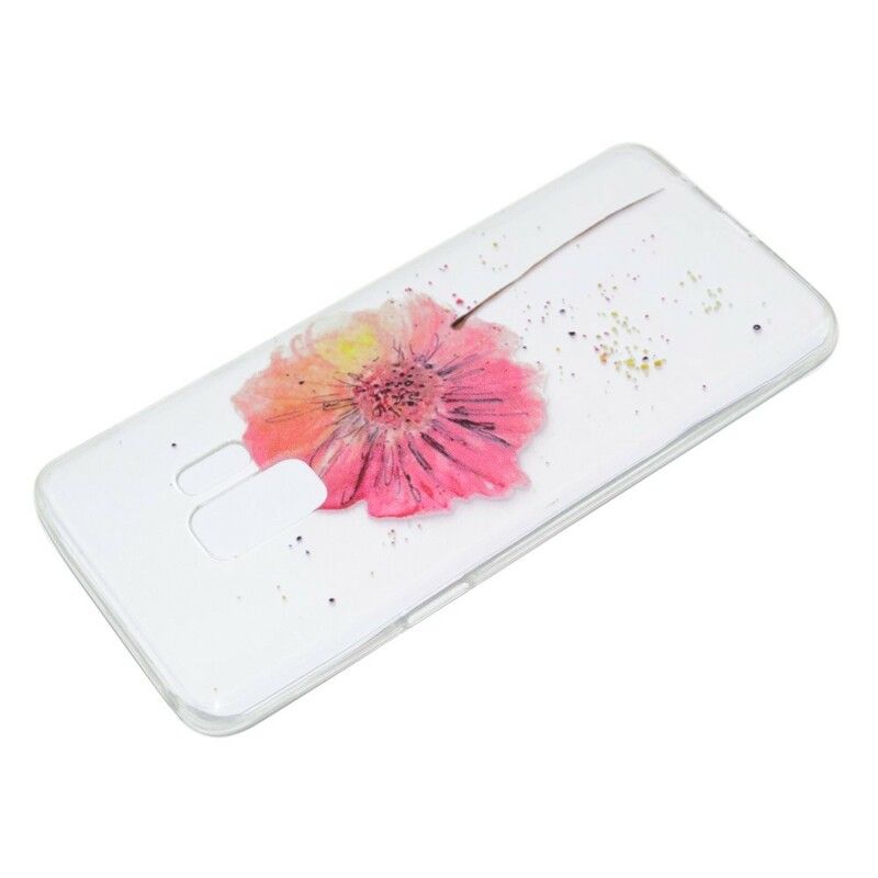 Deksel Til Samsung Galaxy S9 Plus Sømløst Blomstermønster I Akvarell