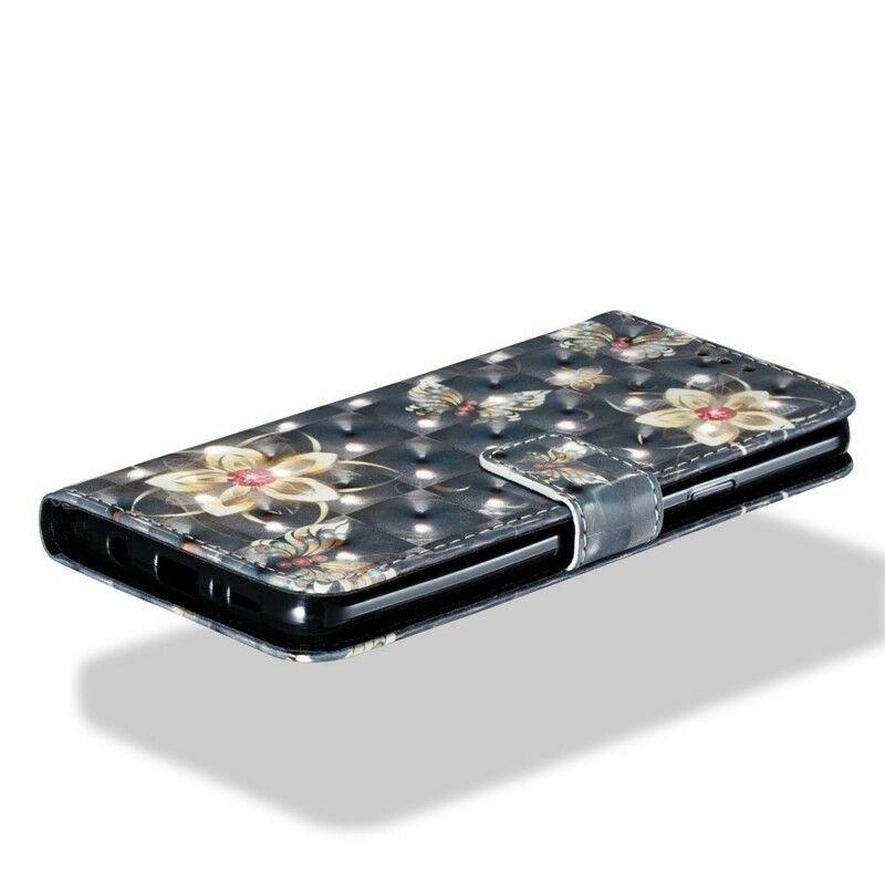 Folio Deksel Til Samsung Galaxy S9 Plus Retro Fargerike Blomster