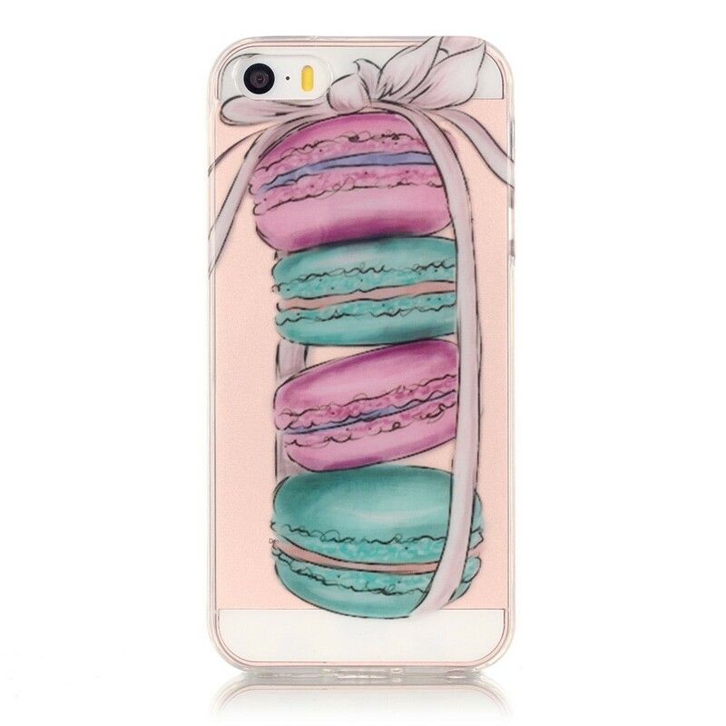 Deksel Til iPhone SE / 5 / 5S Transparente Gourmetmacarons