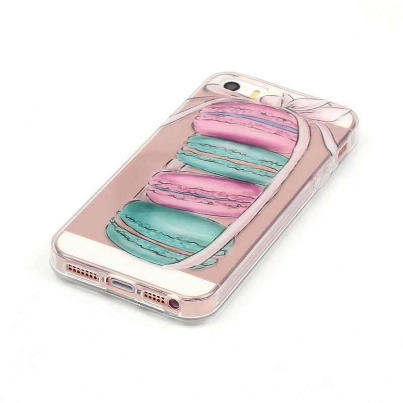 Deksel Til iPhone SE / 5 / 5S Transparente Gourmetmacarons