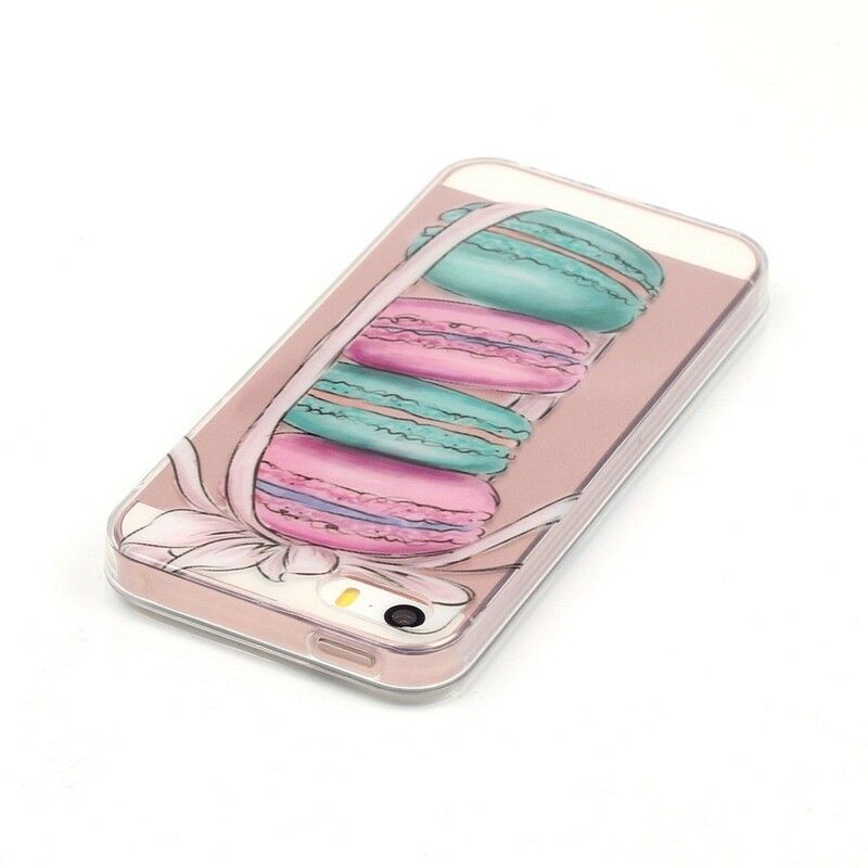 Deksel Til iPhone SE / 5 / 5S Transparente Gourmetmacarons