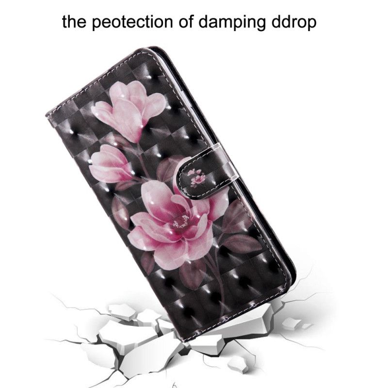 Folio Deksel Til Oppo A94 5G Blomster Med Stropp