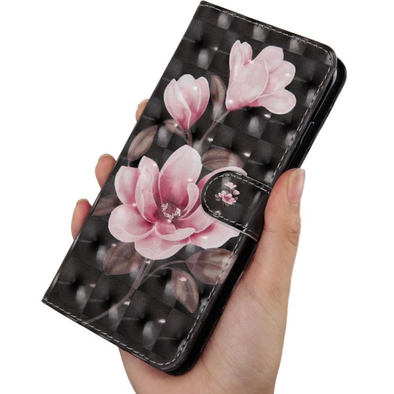 Folio Deksel Til Oppo A94 5G Blomster Med Stropp