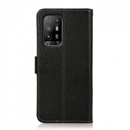 Folio Deksel Til Oppo A94 5G Litchi Leather Khazneh Rfid