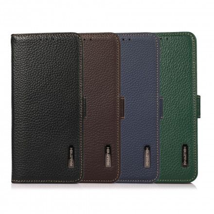 Folio Deksel Til Oppo A94 5G Litchi Leather Khazneh Rfid