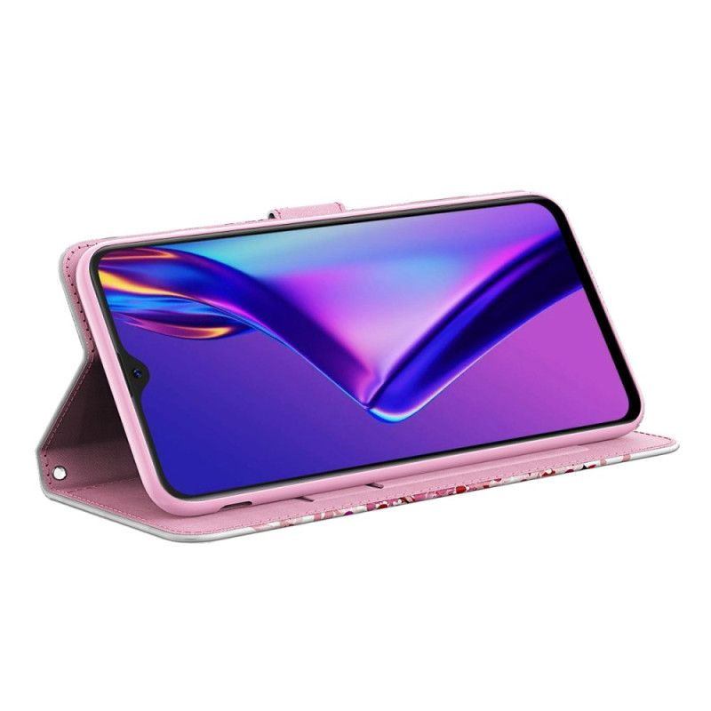 Folio Deksel Til Oppo A94 5G Rosa Tre Med Snor