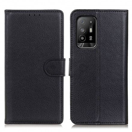 Lærdeksel Til Oppo A94 5G Faux Leather Litchi