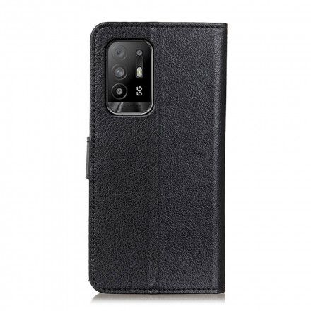 Lærdeksel Til Oppo A94 5G Faux Leather Litchi