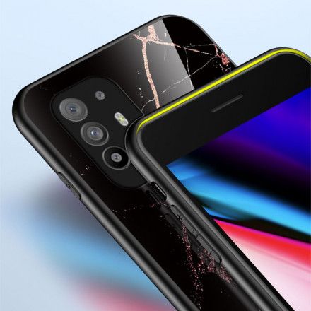 Mobildeksel Til Oppo A94 5G Marmorfarger Herdet Glass