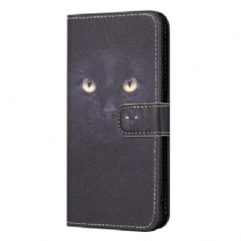 Folio Deksel Samsung Galaxy S24 Fe Strappy Cat Eyes