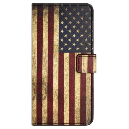 Folio Deksel Til Samsung Galaxy S24 Fe Vintage Amerikansk Flagg