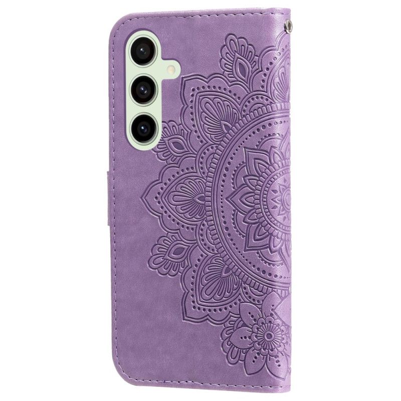 Lærdeksel Folio Deksel Samsung Galaxy S24 Fe Mandala Trykk