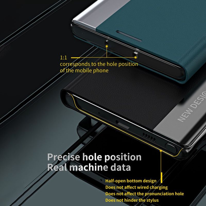 Beskyttelse Deksel Til Samsung Galaxy A71 5G Faux Leather Ny Design