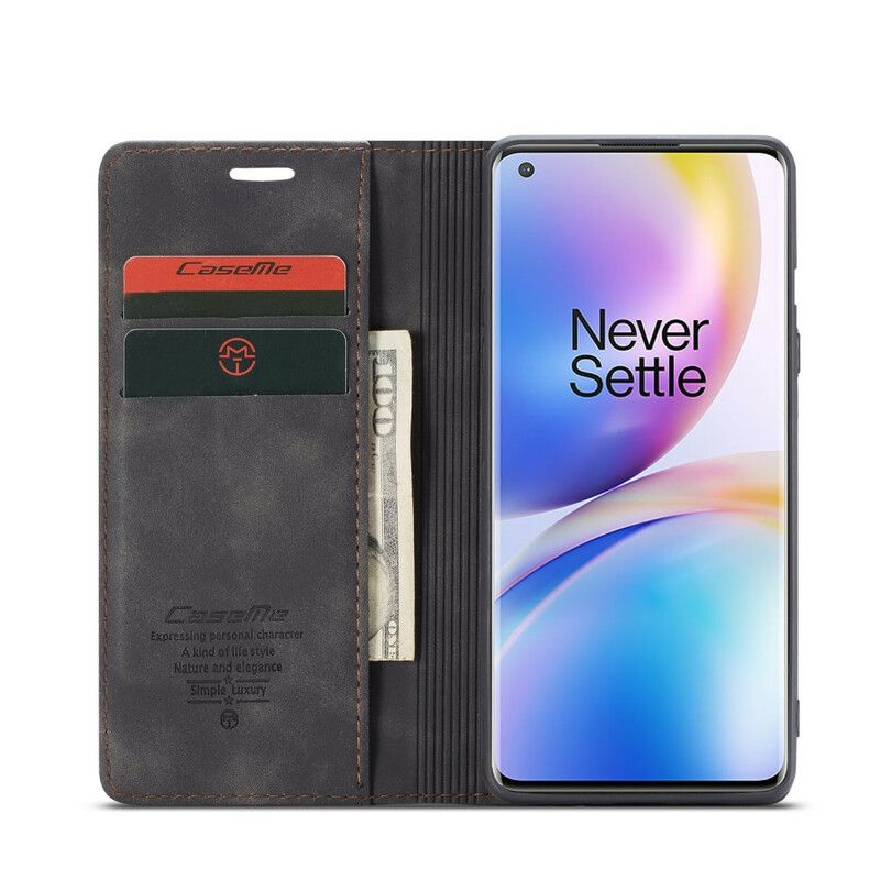 Beskyttelse Deksel Til OnePlus 8 Pro Folio Deksel Caseme Kunstskinn