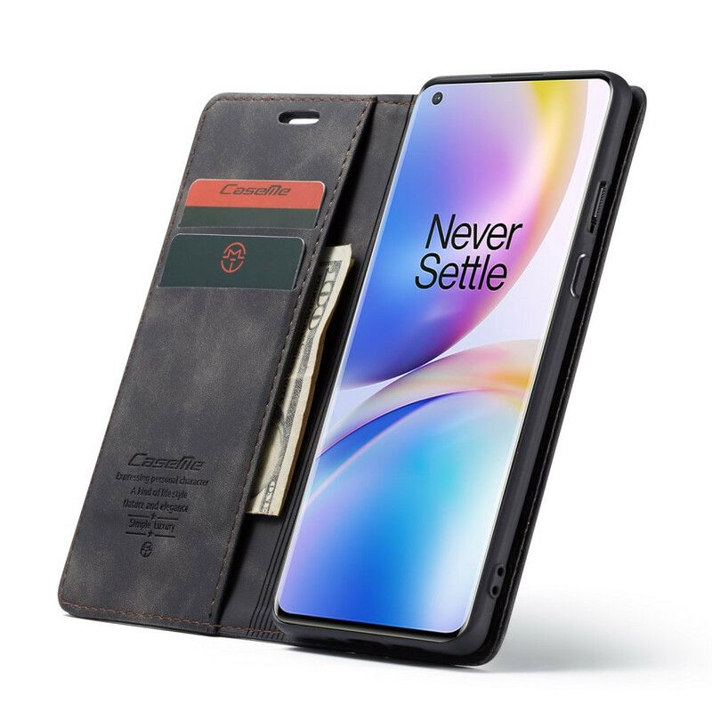 Beskyttelse Deksel Til OnePlus 8 Pro Folio Deksel Caseme Kunstskinn