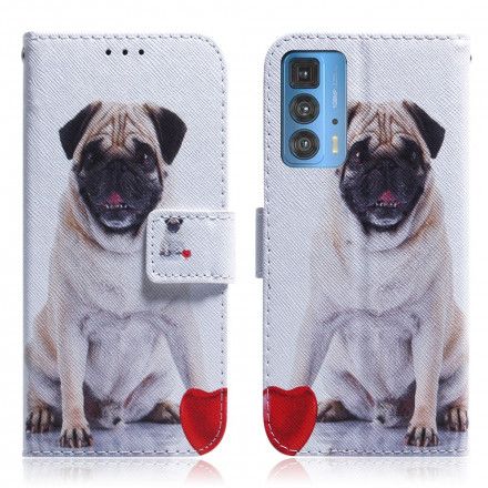 Folio Deksel Til Motorola Edge 20 Pro Pug Dog