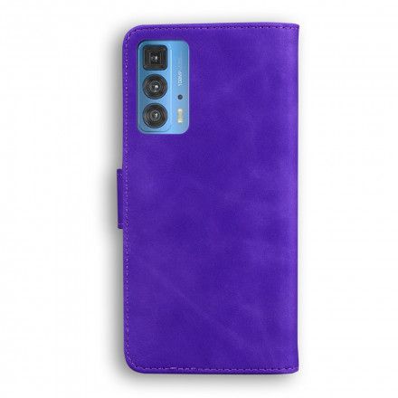 Folio Deksel Til Motorola Edge 20 Pro Vintage Couture Skinnstil