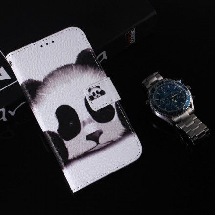 Lærdeksel Til Motorola Edge 20 Pro Panda-ansikt