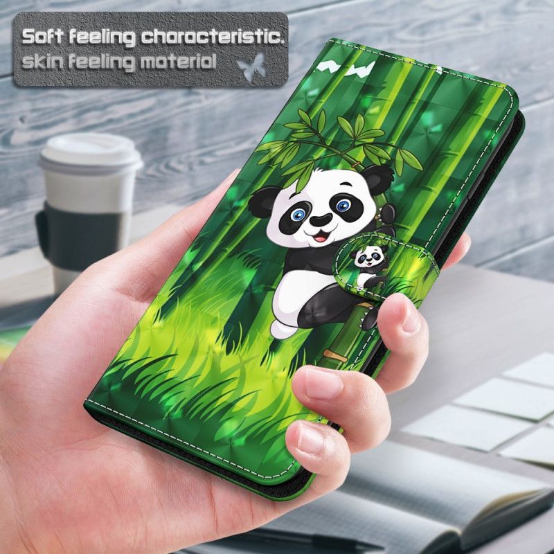 Lærdeksel Til Moto G71 5G Panda Og Bambus