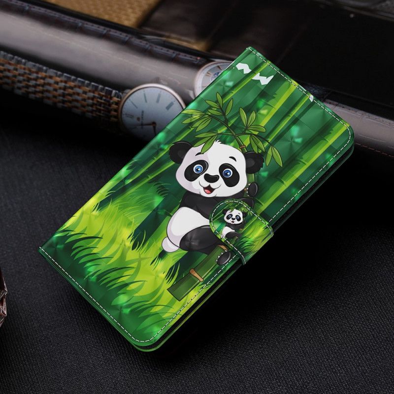 Lærdeksel Til Moto G71 5G Panda Og Bambus