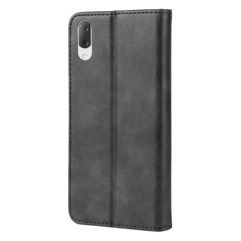 Beskyttelse Deksel Til Sony Xperia L3 Folio Deksel Vintage Design Leather Style