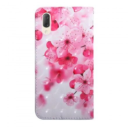 Folio Deksel Til Sony Xperia L3 Rosa Blomster