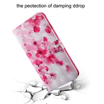 Folio Deksel Til Sony Xperia L3 Rosa Blomster