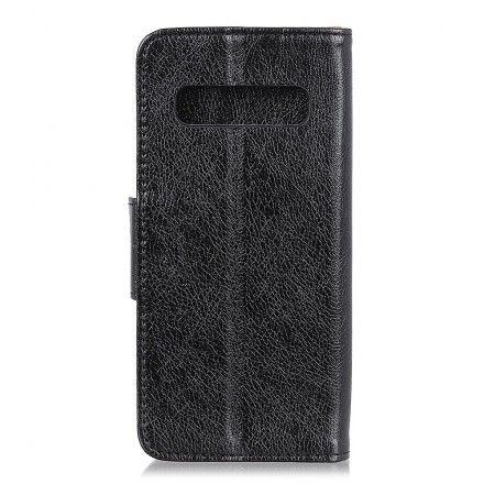 Lærdeksel Til Samsung Galaxy S10 Plus Skinny Leather Effect