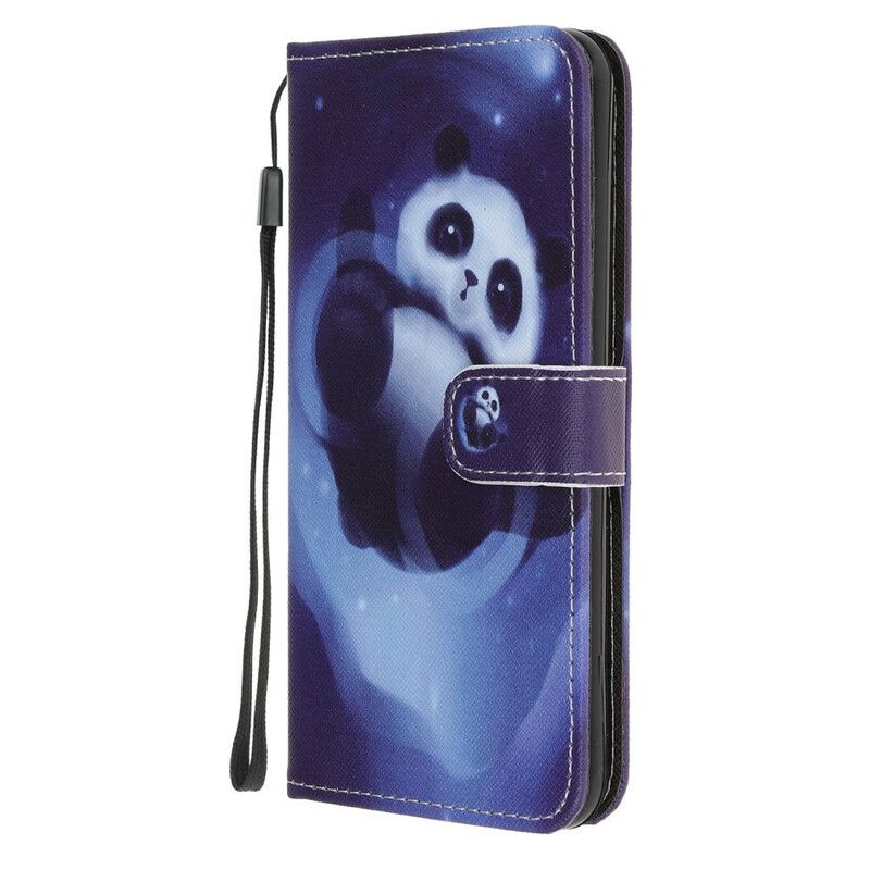 Lærdeksel Til Huawei P Smart S Med Kjede Thong Space Panda